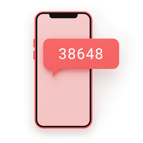 Phone with text code